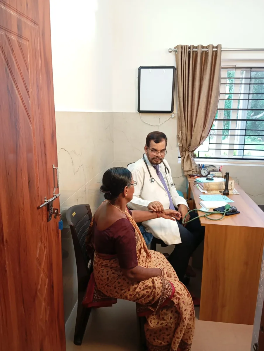 Patient consultation with Dr. K. Lakshmeesha Upadhya
